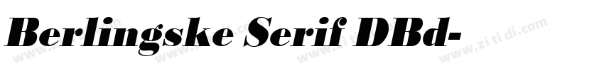 Berlingske Serif DBd字体转换 Berlingske Serif DBd字体转换